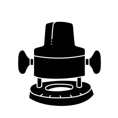 Elektrik ahşap yönlendirici siyah el çizimi simgesi