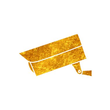 Açık hava CCTV kamerası altın rengi çiziyor