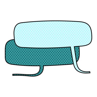 Sohbet baloncuğu yarım ton el çizimi renk vektörü çizimi