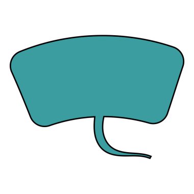 Sohbet baloncuğu el çizimi renk vektörü çizimi