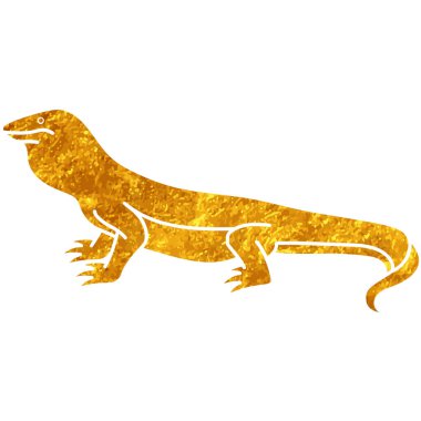 Komodo ejderha hayvan sürüngen simgesi
