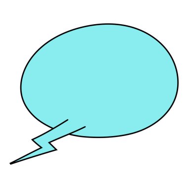 Sohbet baloncuğu el çizimi renk vektörü çizimi