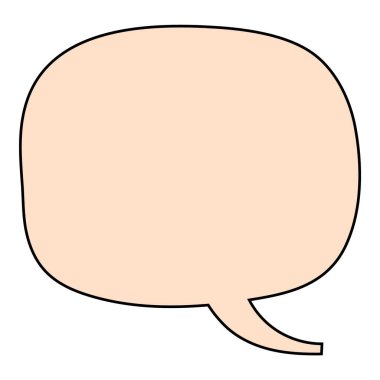 Sohbet baloncuğu el çizimi renk vektörü çizimi