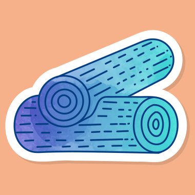 Kulübe ahşap kütük köşe yığın renk etiketi