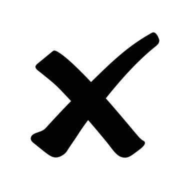 Siyah el çizilmiş simgeyi kaldır