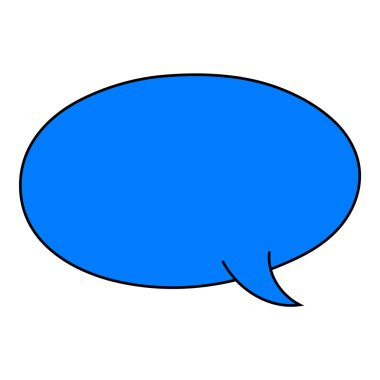 Sohbet baloncuğu el çizimi renk vektörü çizimi