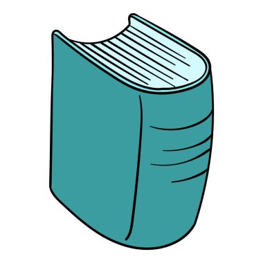 kitap el çizimi renk vektörü çizimi