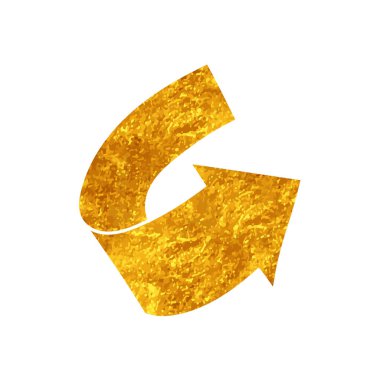 Altın renkli ok çizimi