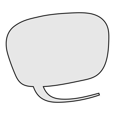 Sohbet baloncuğu el çizimi renk vektörü çizimi