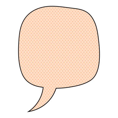 Sohbet baloncuğu yarım ton el çizimi renk vektörü çizimi