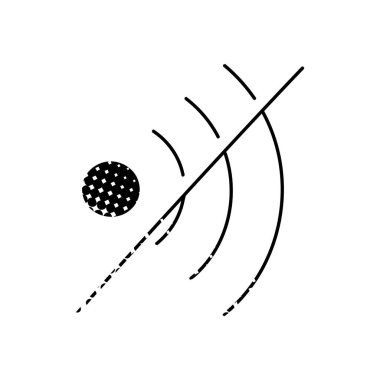 Ses simgesi pasifleştirildi siyah el simgesi yarım ton doku biçiminde çizildi