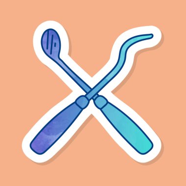 Mürekkep balığı renk etiketi vektör çizimi