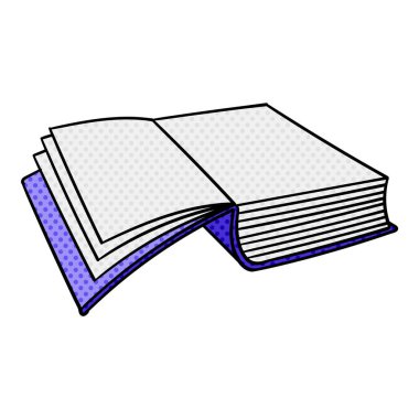 kitap yarım ton el çizimi renk vektör çizimi