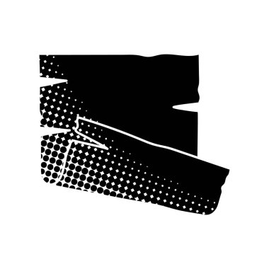 Eski parşömen siyah el çizimi simgesi yarım ton desen biçimi