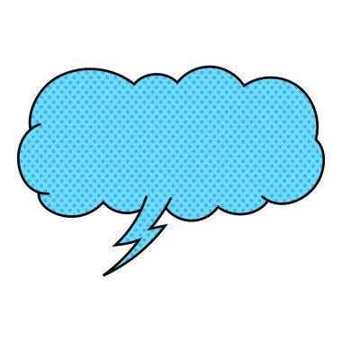 Sohbet baloncuğu yarım ton el çizimi renk vektörü çizimi