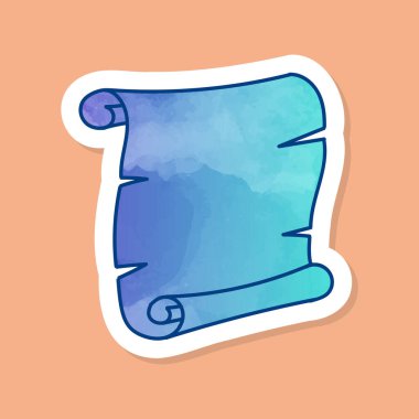 Ok renk etiketi vektör illüstrasyonu