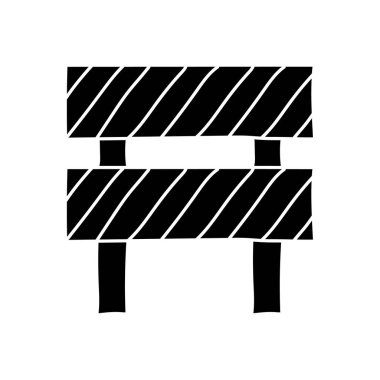 Yol uyarı simgesi siyah el çizimi simgesi