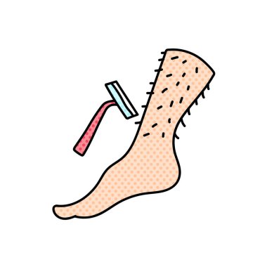 Robot renk etiketi el çizimi renk vektörü çizimi