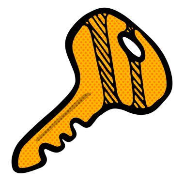 El çizimi anahtar yarım ton renk vektör çizimi