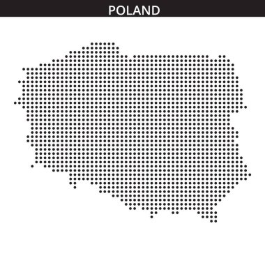 Bu tasarım, Polonya 'nın sınırlarını ve coğrafi düzenini minimalist tarzda vurgulayan noktalı bir haritasına sahiptir..