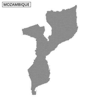 Mozambik 'in ana hatları ülkenin belirgin coğrafi önemini vurguluyor..