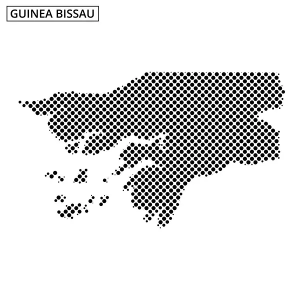 Bu görsel görüntüler, Gine Bissau 'nun özgün şeklini ve etrafındaki adaları yaratıcı bir tarzda vurgulayan noktalı bir ana hatlarını gösteriyor..