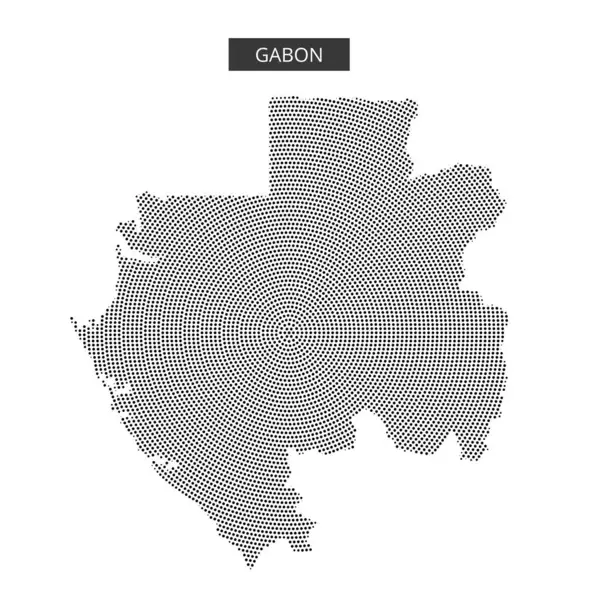 Gabon 'un grafiksel bir temsili onun belirgin coğrafi şeklini ve örüntülerini vurgular. Harita benzersiz bir görsel yorum sunuyor..