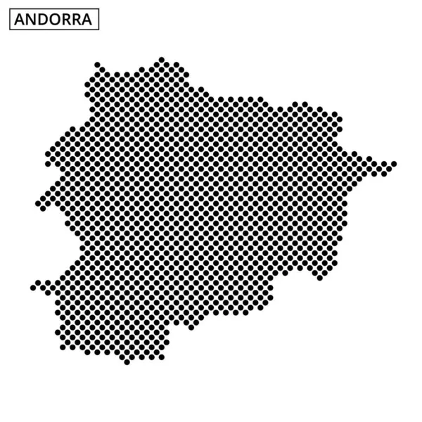 Andorra 'nın sınırları, ülkenin şekil ve coğrafyasını açıkça vurgulayan eşsiz bir pikselli formatta gösterilmiştir..