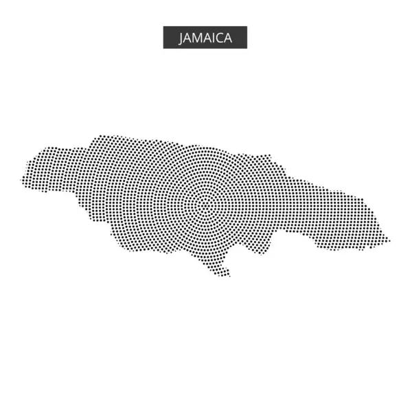 Noktalı desen, Jamaika 'nın düz beyaz bir zemin üzerindeki şeklini çiziyor. Adanın coğrafyasını sanatsal bir dokunuşla vurguluyor..