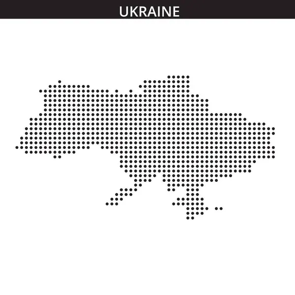 Ülkenin coğrafi özelliklerini ve sınırlarını benzersiz bir şekilde vurgulayan nokta desenli bir Ukrayna çizgisi..