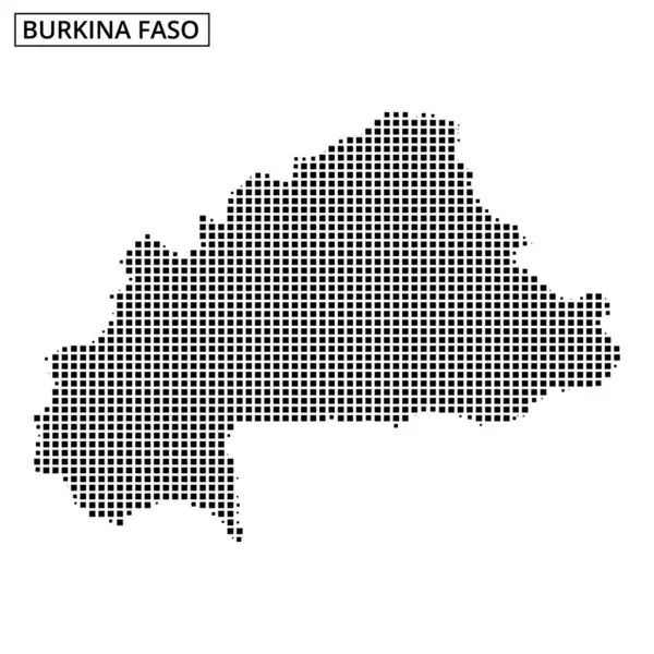 Burkina Faso haritasında, coğrafya ve bölgesel özellikler vurgulanarak ana hatları ve sınırları gözler önüne seriliyor.