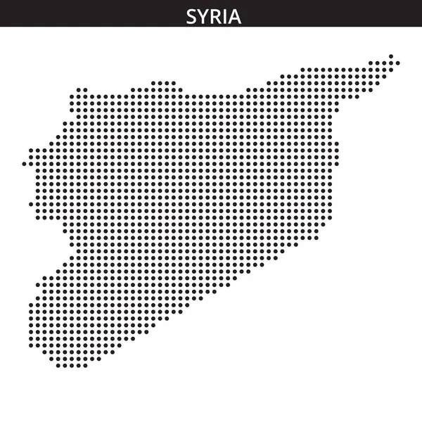 Ayrıntılı nokta deseni, Suriye 'nin farklı şekillerini ve sınırlarını vurgulayan coğrafi anahatlarını gösteriyor.