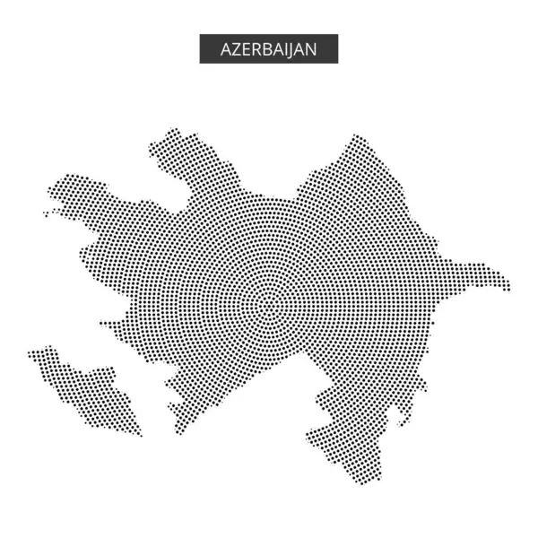 Bu sanat eseri, Azerbaycan 'ın sınır ve farklı şekilleri, eğitim amaçları için ideallerini vurgulayan nokta desenli bir temsilini sunar..