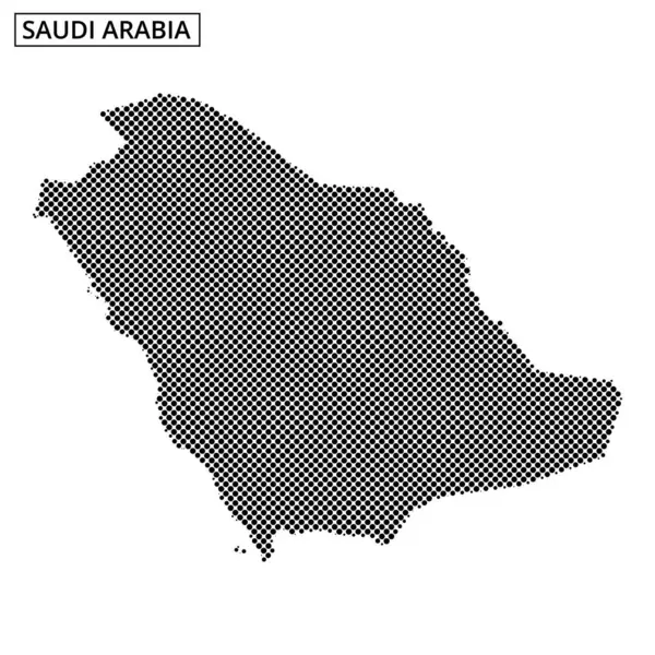 Bu sanat eserinde, Suudi Arabistan 'ın soyut çizgiler ve desenlerle donatılmış minimalist bir tasarımı gösteren noktalı bir taslağı var..