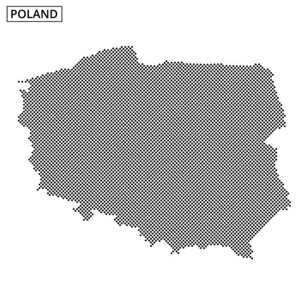 Bu tasarım, Polonya 'nın sınırlarını ve coğrafi düzenini minimalist tarzda vurgulayan noktalı bir haritasına sahiptir..