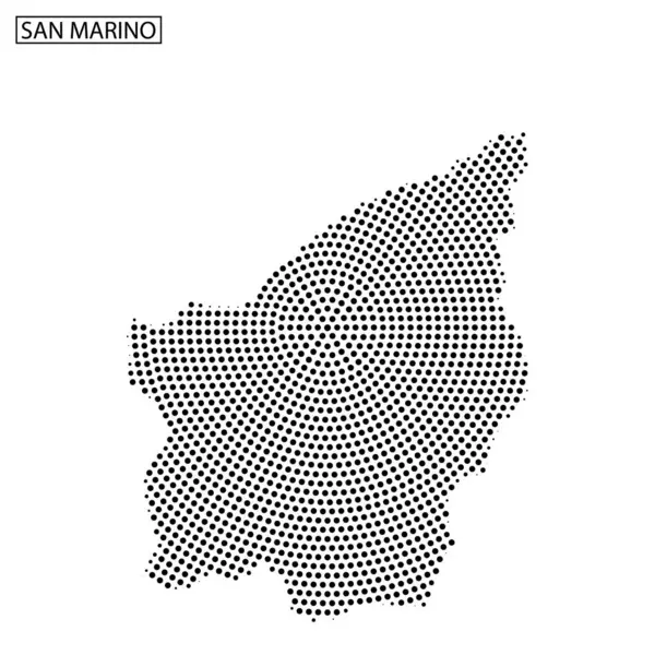 Benzersiz bir pikselleştirilmiş tasarım, San Marino 'nun dış hatlarını sergiliyor, coğrafi şeklini sanatsal bir şekilde vurguluyor..