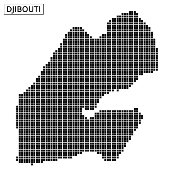 Cibuti 'nin eşsiz topoğrafik özelliklerini gösteren ayrıntılı haritası, ulusların coğrafyasını vurguluyor