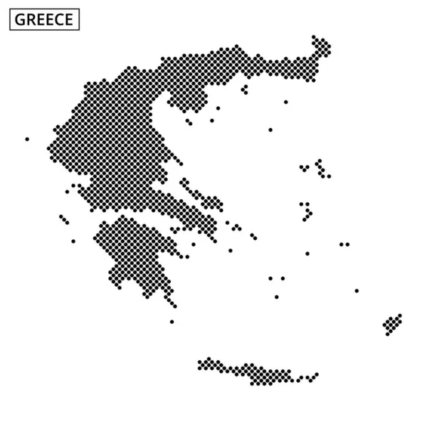 Yunanistan 'ın ayrıntılı bir taslağında, belirgin alanları vurgulayan eşsiz dokusal modellerle coğrafi özellikleri yer alıyor.