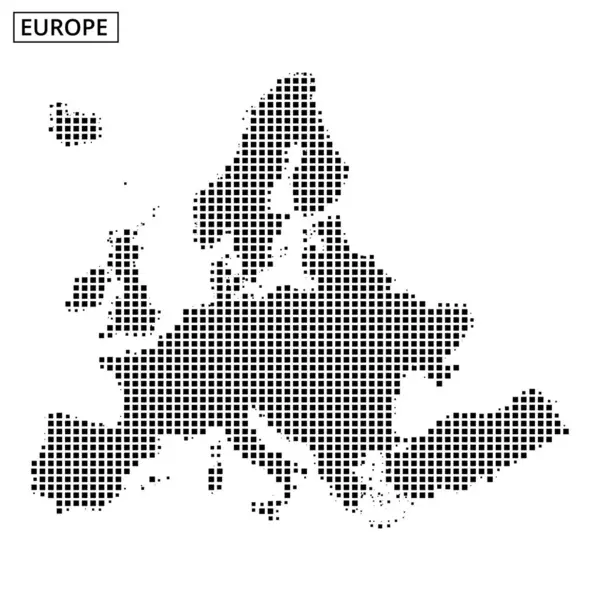 Avrupa 'nın noktalı bir temsili, gösterişli ülkeler ve sınırlar eğitici materyallere uygun minimalist tarzda.