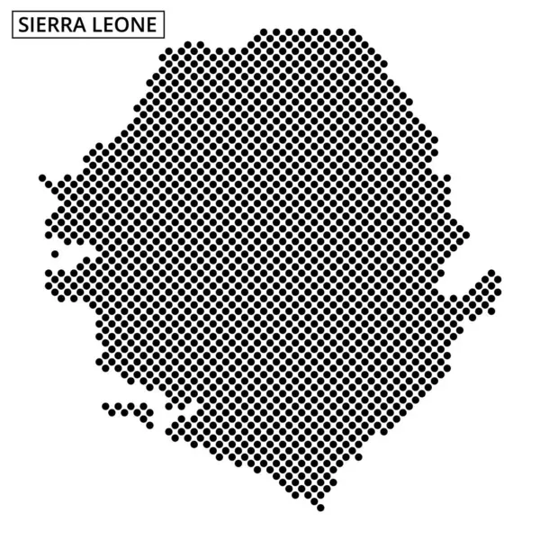 Noktalar halinde sierra leone haritası