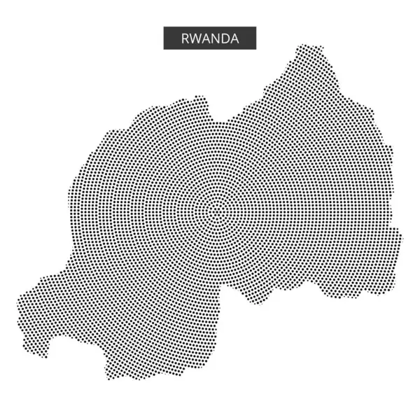 Noktalar halinde ruanda haritası