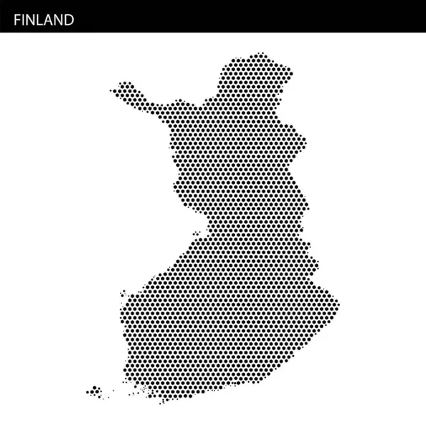 Finlandiya haritasında noktalar