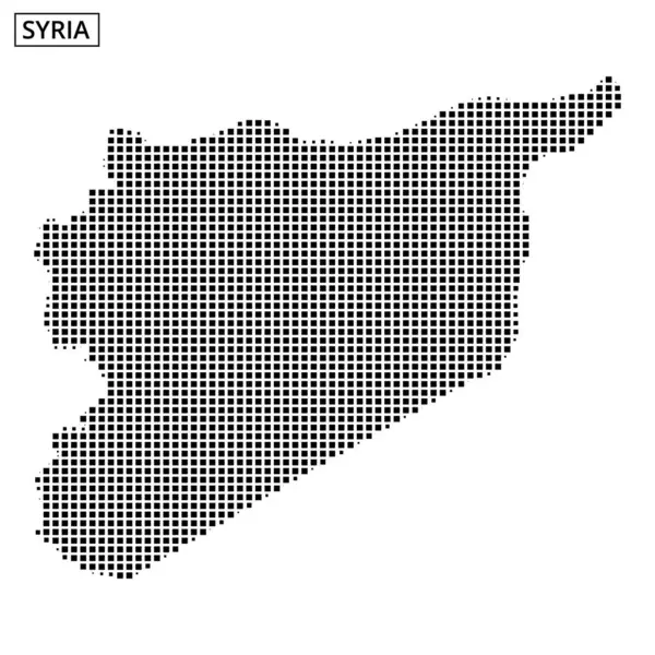 Ayrıntılı nokta deseni, Suriye 'nin farklı şekillerini ve sınırlarını vurgulayan coğrafi anahatlarını gösteriyor.