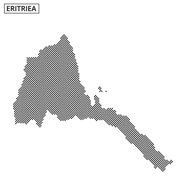 Eritre 'nin bu ayrıntılı çizgisi coğrafi sınırlarını ve farklı özelliklerini ve konumunu vurgulayan eşsiz şeklini gösterir..