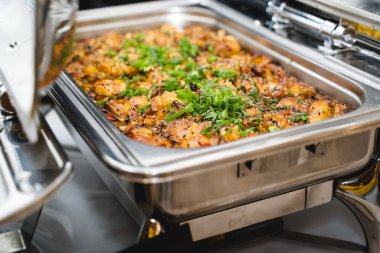 Düğün yemekleri büfesi. Yüksek kalite fotoğraf