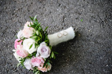 Düğün çiçekleri süsleme gelin buketi. Yüksek kalite fotoğraf