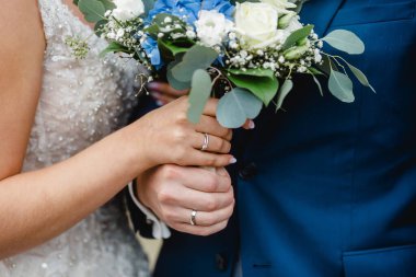 Çiçekli gelin buketi seremonisi. Yüksek kalite fotoğraf