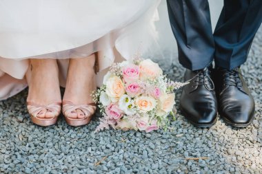 Çiçekli gelin buketi seremonisi. Yüksek kalite fotoğraf