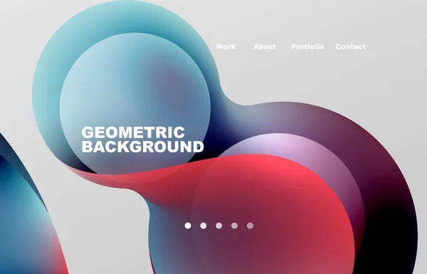 Abstract Liquid Background Your Landing Page Design Web Page Website — Stockový vektor