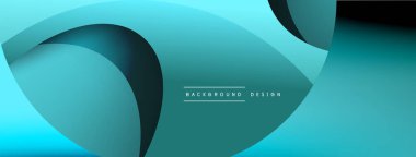 Yaratıcı geometrik duvar kağıdı. Asgari soyut arkaplan. Duvar kağıdı arkaplanı veya iniş sayfası için daire ve dalga kompozisyon vektör çizimi